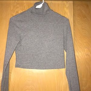 Long sleeve, crop top, turtle neck